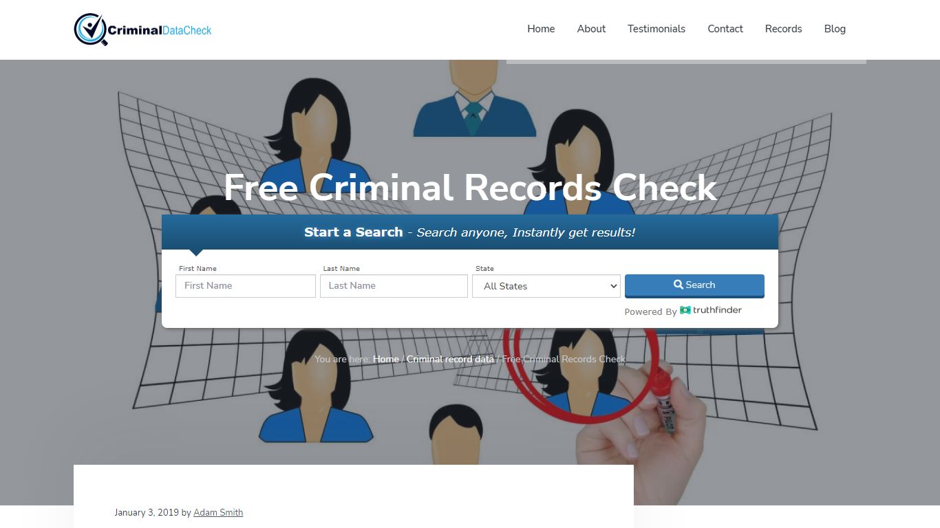 Free Criminal Records Check - Find Criminal, Arrest, & Court Records Online